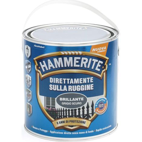 Hammerite Direttamente Sulla Ruggine Brillante Grigio Scuro 2.5 l (1/4)