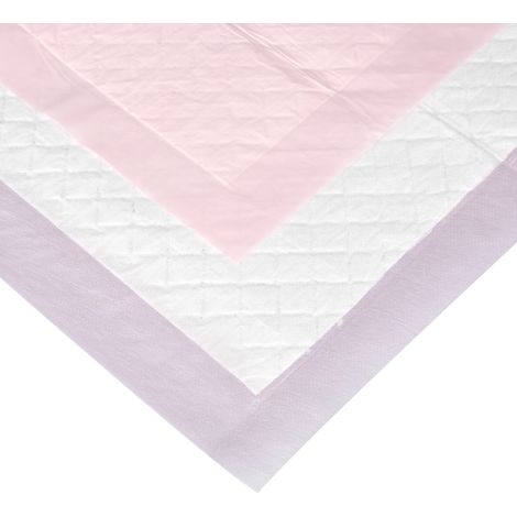 Lot de 15 alèses jetables pour adulte, protection incontinence urinaire, couche alèse rose, change literie, hygiène patient, format 60x90cm, usage unique. (1/5)