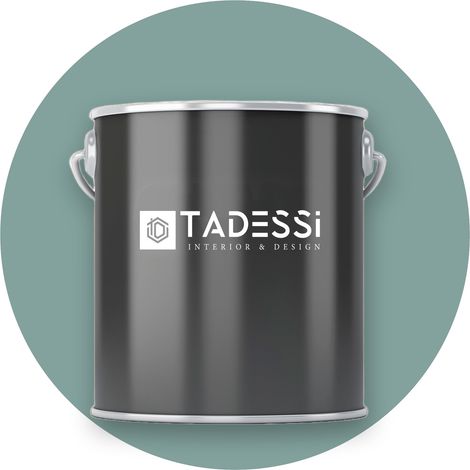 TADESSI Wall Select Wandfarbe Grün - Seegrün - abwaschbare Innenfarbe matt - Dispersionsfarbe - Geruchsarm und Lösemittelfrei (1/5)