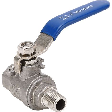 Vanne À Bille - Acier Inoxydable 304 - Filetage NPT 1/4 Pouces Mâle/Femelle - Pour Eau Huile Gaz - Pression 1 6 MPa - Température -29 À 120 °C - 1 Pièce (1/5)