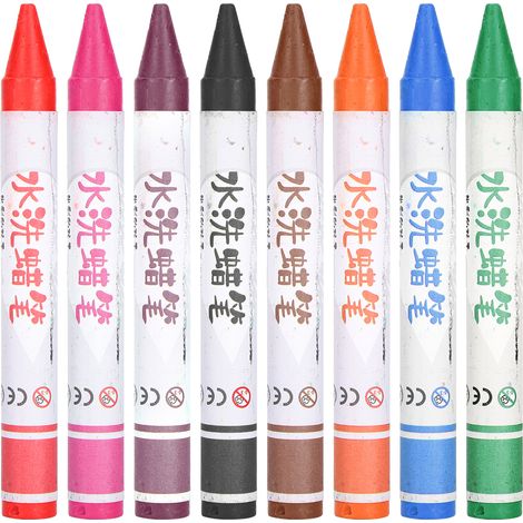 Washable Crayons Colorful WaterSoluble Children Painting Drawing Tools Art Supplies(8Colors ) (1/5)