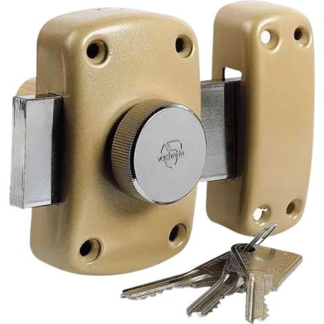 Verrou Cyclop bouton et cylindre de L.50 mm, diamètre 23 mm avec 3 clés