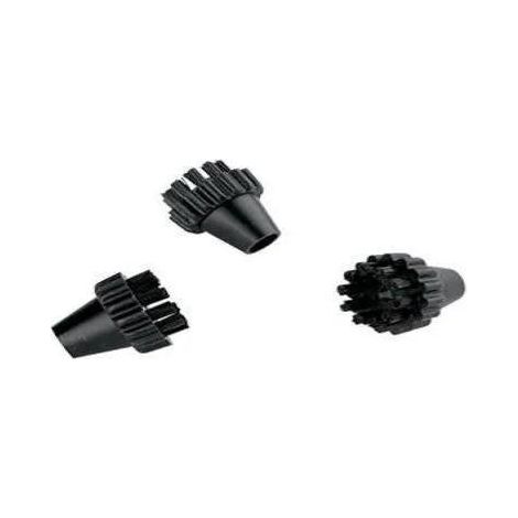 Accesorio aspiradora Polti Vaporetto kit 3 cepillos nylon negro 12cm