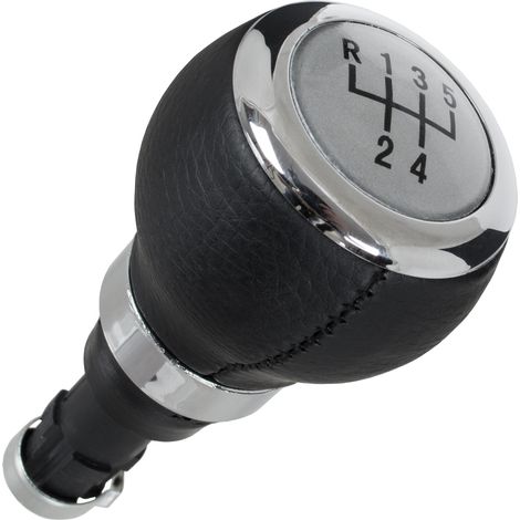 Pomo de cambio de marchas VW Passat B6 05-10 PLATA 5 VELOCIDADES (1/5)