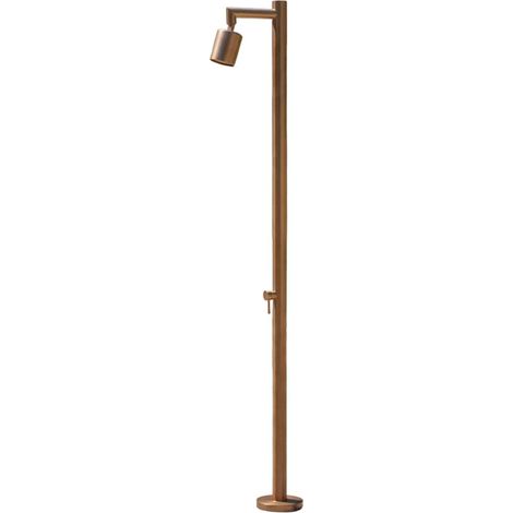 Eichenwald Modell 70 Gartendusche mit Heizband Frosto in Roségold