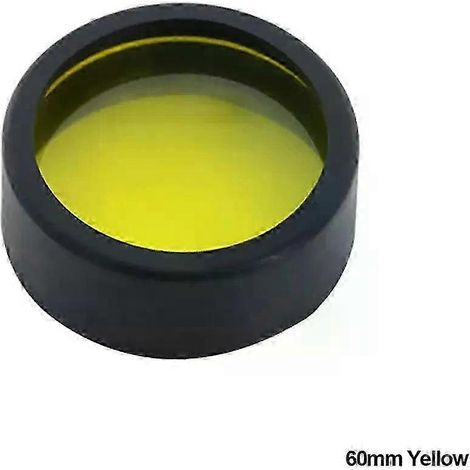 Cache de phare de moto jaune/rouge/bleu en plastique, à monter soi-même, ampoule 3000K, changement de couleur, diamètre 58 mm / 60 mm (60 mm jaune) (1/5)