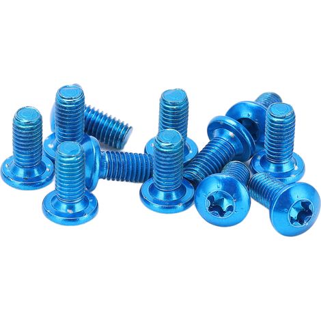12 M5x10mm Schrauben aus blauem legiertem Stahl T25 für Mountainbike-Scheibenbremsrotoren (1/5)