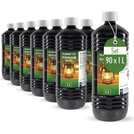 90x 1 L FLAMBIOL® Petroleum Heizöl in Flaschen