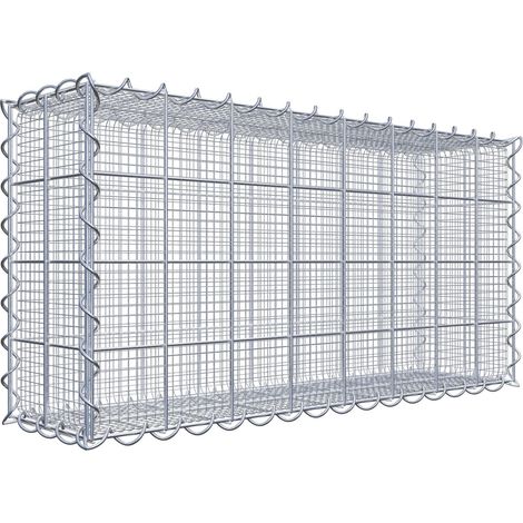 Gabiondeco - Gabion à mailles très fines pour gravillon 80 cm x 40 cm x 20 cm (L x H x P). maille 10 x 10 cm. spirale - Made in Germany (1/3)
