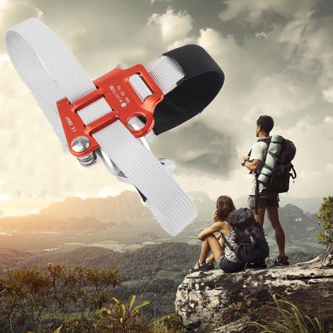 Ascenseur de Pied en Alliage d'Aluminium Léger et Antidérapage, Design Portable et Ajustable pour Escalade