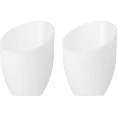 5,3" Haut 4,3" Diamètre 1,2" Ajusteur Plastique Abat-jour, 2 Paquet Plastique Lampe Abat-jour Remplacement Ampoule Lumière Cache pour LED Plancher Lampe Table Lampe Blanc (1/5)