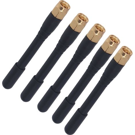 Antenne 5PCS SMA Mâle Omnidirectionnelle Double Fréquence 3dBi, Antenne de Signal Imperméable pour Récepteur (1/5)
