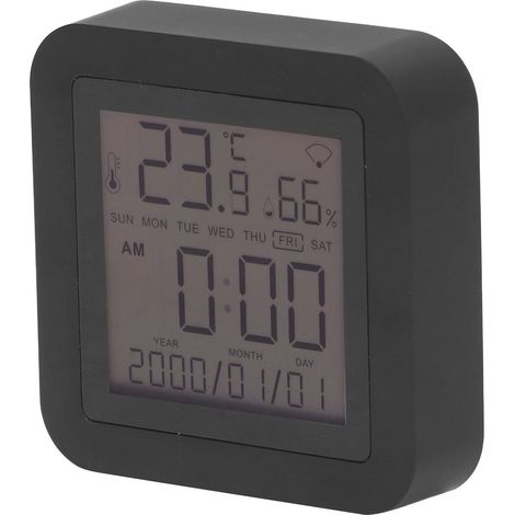 Télécommande universelle infrarouge intelligente Tuya, capteur de température et d'humidité à distance, contrôle automatique domestique pour climatiseur, TV, ventilateur, forme carrée (1/5)