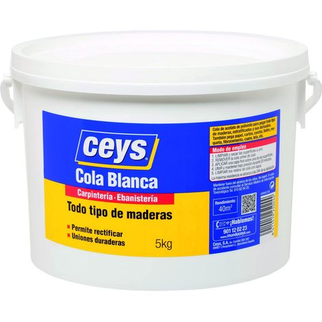CEYS Colla Professionale Bianca per Legno Formato Industriale 5kg 501705 (1/5)