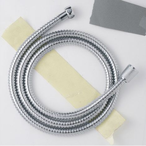 Flexible douche simple agrafage, 1.5m chrome