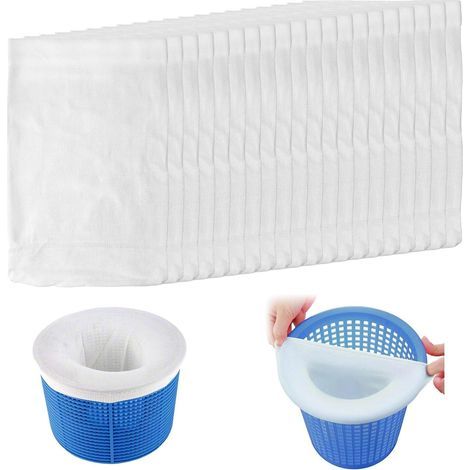 20 Chaussettes Skimmer,Nylon,Filtre Double Couche,Piscine,Hôtel,Résidentiel (1/5)