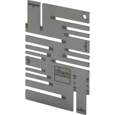 Viega Markierschablone, für d 12–54mm Modell 2494, 625085 (1/2)