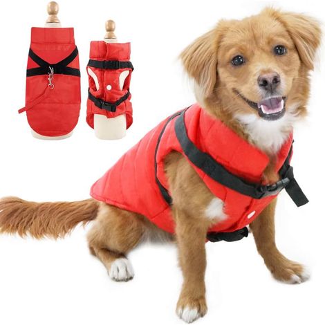 Wintermäntel für Hunde, wasserdicht und warm, mit Geschirröffnung, Welpenmantel