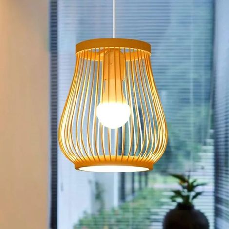 Abat-jour en bambou tiss lampe de dcoration pour restaurant salon bar et caf YYV (1/4)