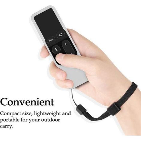 Coque Protection Silicone Pour Télécommande Apple TV 4e Génération - Blanc - 1 Pièce (1/4)