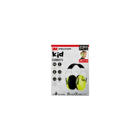 Auriculares con cancelación de ruido 3M Peltor Kid verde