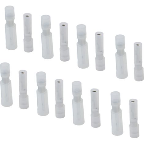 Bornes d'accouplement mâles et femelles en nylon en forme de balle, fiches d'accouplement entièrement isolées, bornes à connexion rapide (0,3-1,0 mm)
