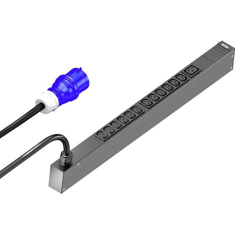 [GEBRAUCHT] B-Ware Rittal Rack Stromverteiler Basis Stromverteilung Stromleiste Schwarz Metall