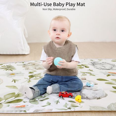 Tapis d'éveil multi-usages Insular SU5017 pour bébés et enfants, antidérapant, imperméable et durable. (1/2)