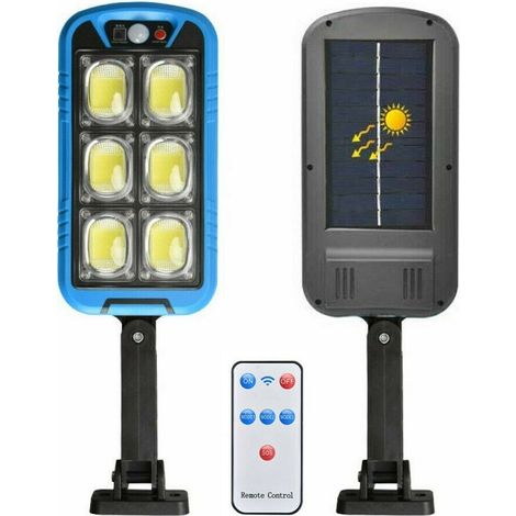 PHARE LAMPADAIRE PANNEAU SOLAIRE PHOTOVOLTAÏQUE CAPTEUR 150 LED COB (1/4)