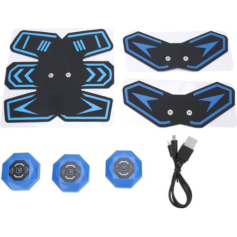 Patch Stimulateur Musculaire Abdominal EMS, Autocollant Intelligent Fitness Maison pour Massage Musculaire AFS‑506B (1/5)