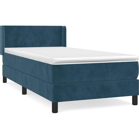 Maison Exclusive - Cama box spring con colchón terciopelo azul os (1/5)