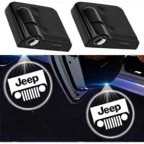 Set mit 2 beleuchteten Logoprojektoren für Jeep-Türen, universelle kabellose LED-Projektoren, neue S03 (1/4)