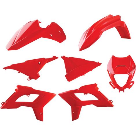 Polisport Beta RR 2T 4T Plastiche 13 17 Rosso Resistente