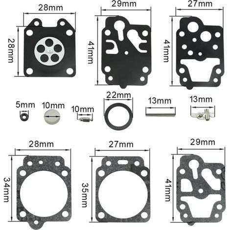 Applicable àKit de réparation pour Walbro K20-WYJ Honda GX25 GX35 Echo SRM-260, SRM-26 (1/5)