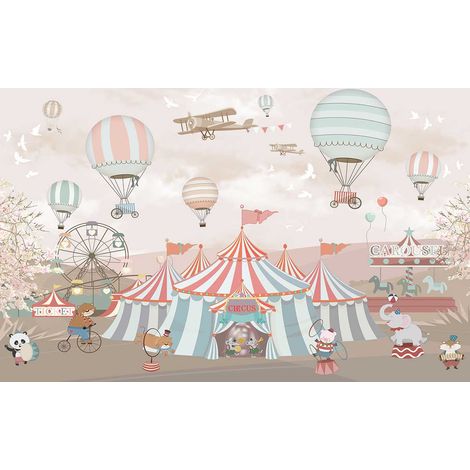Tableau enfant circus & carroussel - 80x50 cm (1/5)