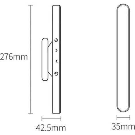 Wiederaufladbare magnetische LED-Unterbauleuchte mit Timer, dimmbarer Lichtstreifen mit Touch-Steuerung, batteriebetriebene Schreibtischlampe für Küche, Schlafzimmer, Kleiderschrank, Abstellraum (1/5)