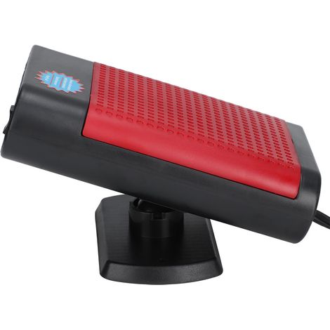 12V 150W Auto-Heizlüfter mit Ionisator, Defroster und Scheibenentfeuchter – Schwarz und Rot (1/5)