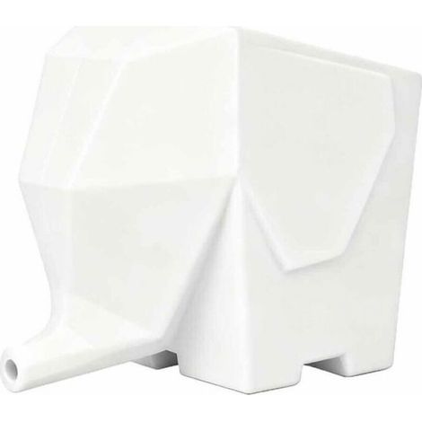 Porte Couverts éléphant Egouttoir Porte Eponge Evier Cuisine Blanc Avec Trou de Vidange pour Ranger Couteaux et Fourchettes Range (1/3)