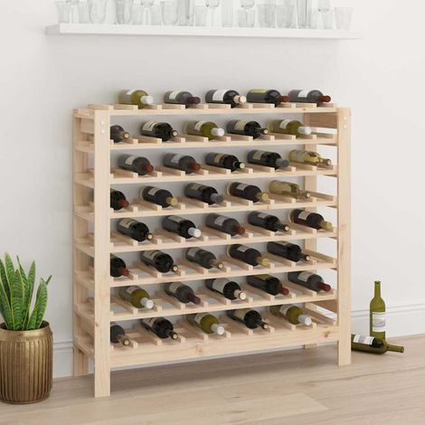 Wine Rack 109,5x30x107,5 cm Solid Wood Pine vidaXL (1/5)