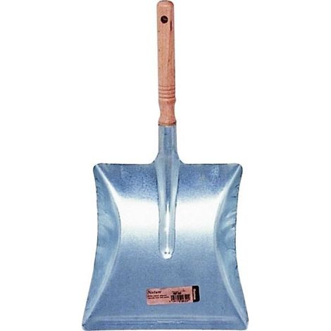 Pelle metal zinguee manche bois brut