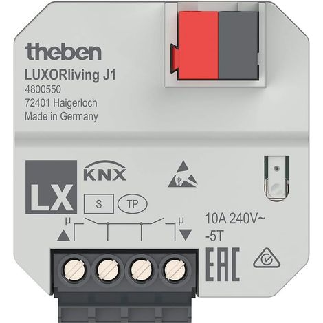 Theben LUXORliving J1 - UP-Jalousieaktor, Sonnenschutz-, Sichtschutz-Aktor (1/3)