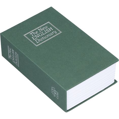 Coffre-fort innovant en forme de dictionnaire, idéal pour la maison, le bureau et les voyages. (1/5)