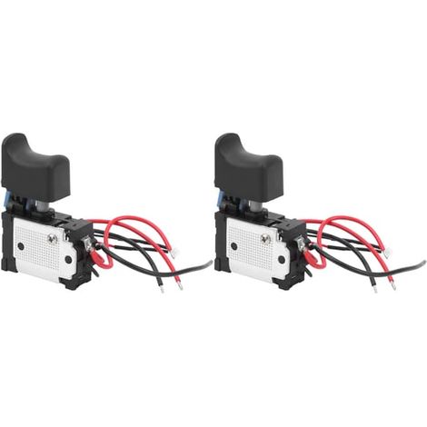Lot de 2 interrupteurs à gâchette pour meuleuse d'angle, variateur de vitesse universel, pièce de rechange pour outils électriques (1/5)