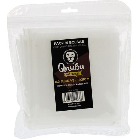 Lot de 10 sacs filtrants en nylon pour extraction - 160 microns 11x11cm (1/3)