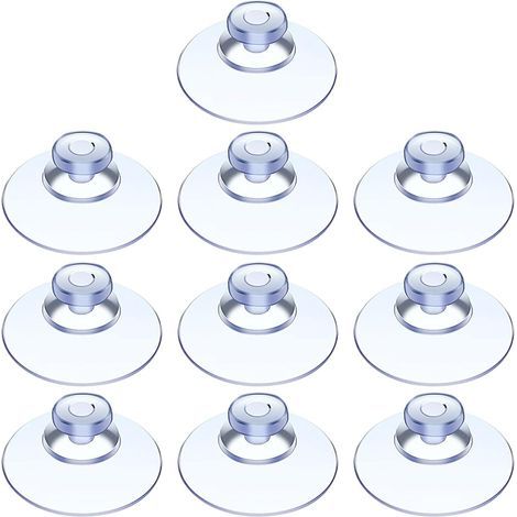 Lntyq – Lot de 40 ventouses transparentes 20mm – Charge maximale élevée – Pour surfaces lisses verre, carrelage, salle de bain, cuisine (1/5)