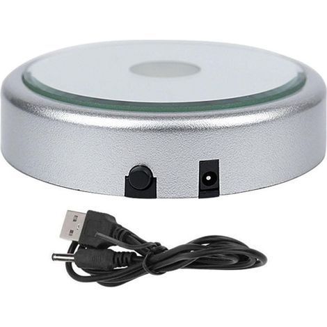Base Daffichage LED - 10 cm - Pour Bijoux Statuettes Objets Décoratifs - Alimentation USB 5 V - 1 Pièce (1/5)