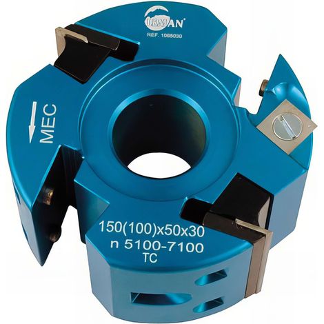 Leman – Porte-outils de toupie entraxe 24 et 30 mm – Pour fers profilés – Feuillurage et profilage sur bois massif – Changement simultané des fers (1/3)