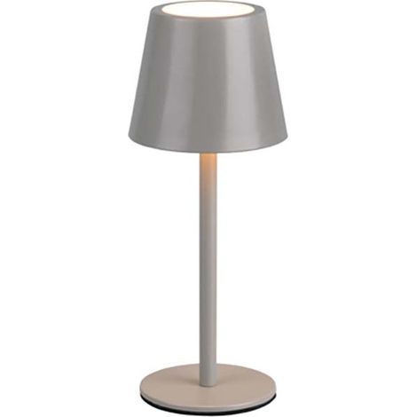 Tischleuchte dimmbar Akku Nachttischlampe Touch LED Außenbereich Metall H 21cm