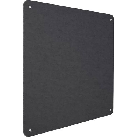 Pannello Fonoassorbente da Parete con Fori 100x100 cm Kit di 4 distanziali Coprivite Cromo Finitura Antracite (1/5)