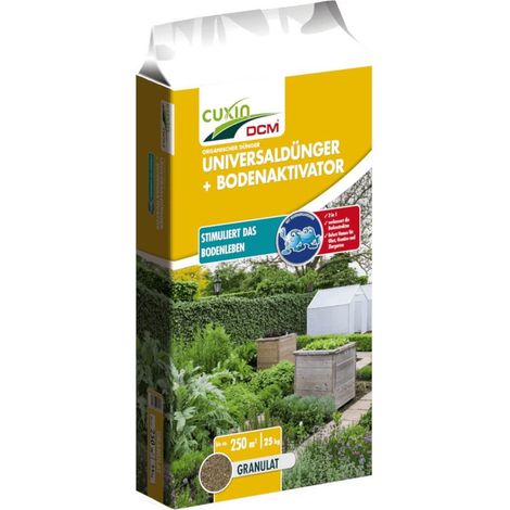 Engrais universel Cuxin + activateur de sol 25 kg – Engrais pour fleurs, jardin et pelouse